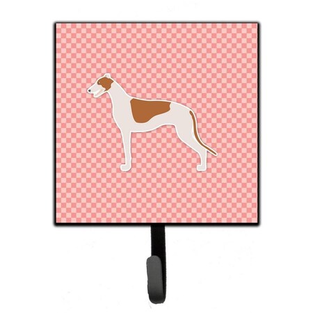 Micasa Greyhound Checkerboard Pink Leash or Key Holder MI626898